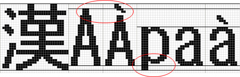 日本語とのバランスを優先した欧文