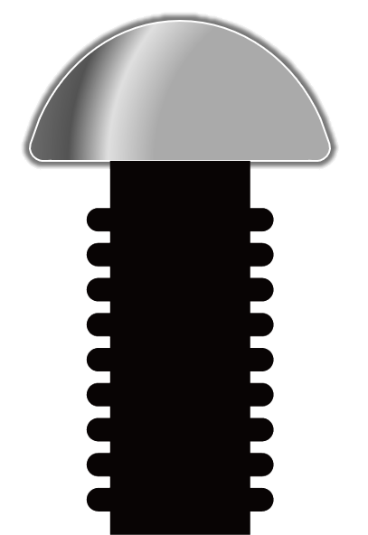 ネジ頭のイメージ（トラス）
